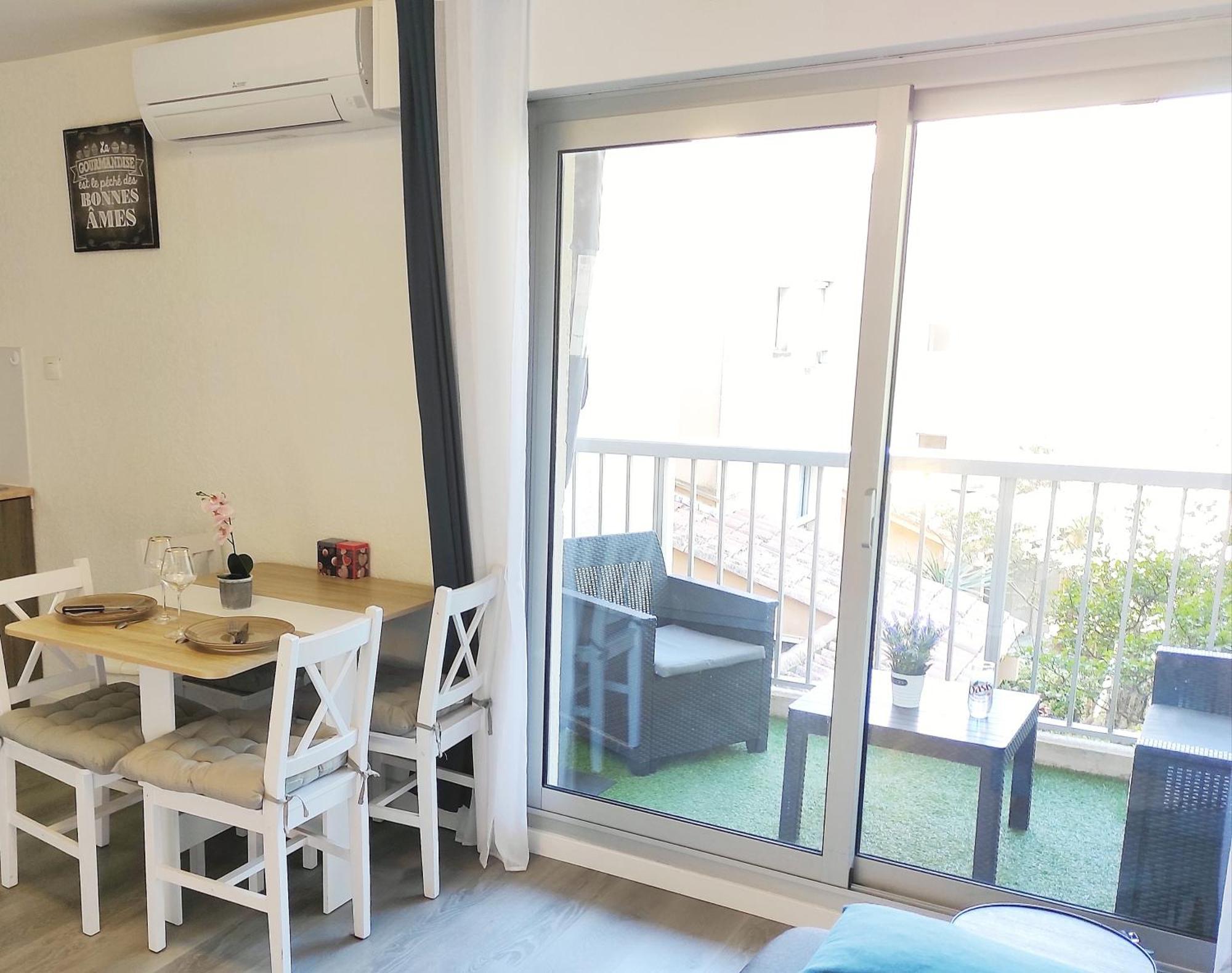 Charmant Studio Climatise 24 M2 Terrasse A 100M De La Plage 생 망드리에 쉬르 메르 외부 사진